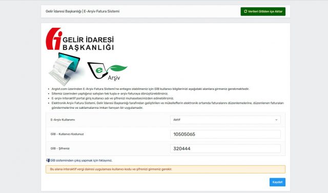 GİB İnteraktif Portal Geçmiş Faturalarınızı Zahmetsizce Taşıyın