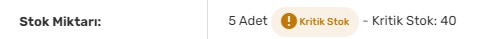 kritik stok